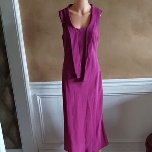 Clifford And Willis Sleeveless Magenta Dress
